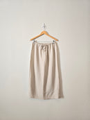 Vintage Linen Maxi Skirt (L)
