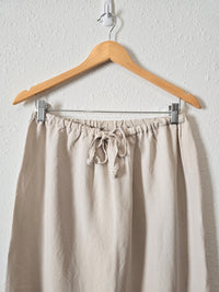 Vintage Linen Maxi Skirt (L)