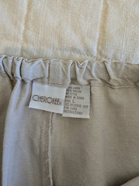 Vintage Linen Maxi Skirt (L)