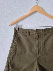 Madewell Olive Camp Shorts (S)