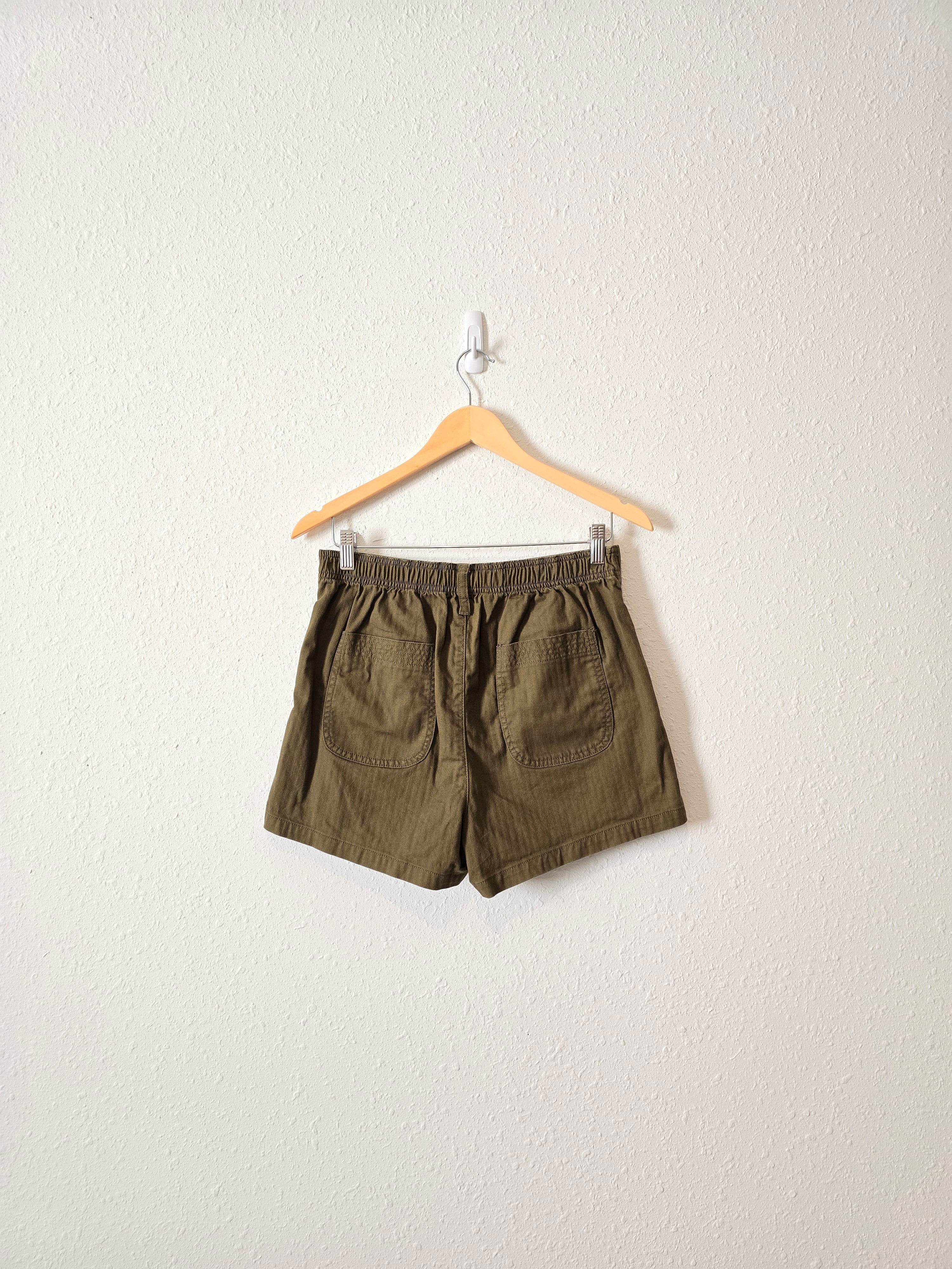 Madewell Olive Camp Shorts (S)