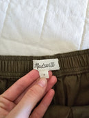 Madewell Olive Camp Shorts (S)