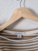 Neutral Striped Cotton Tee (2X)