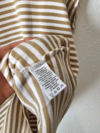 Neutral Striped Cotton Tee (2X)