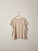 Neutral Striped Cotton Tee (2X)