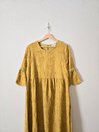 NEW Orange Creek Embroidered Midi Dress (M)