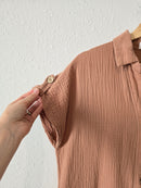 Mable Clay Gauze Romper (S/M)