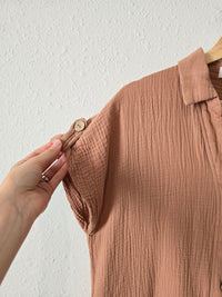Mable Clay Gauze Romper (S/M)