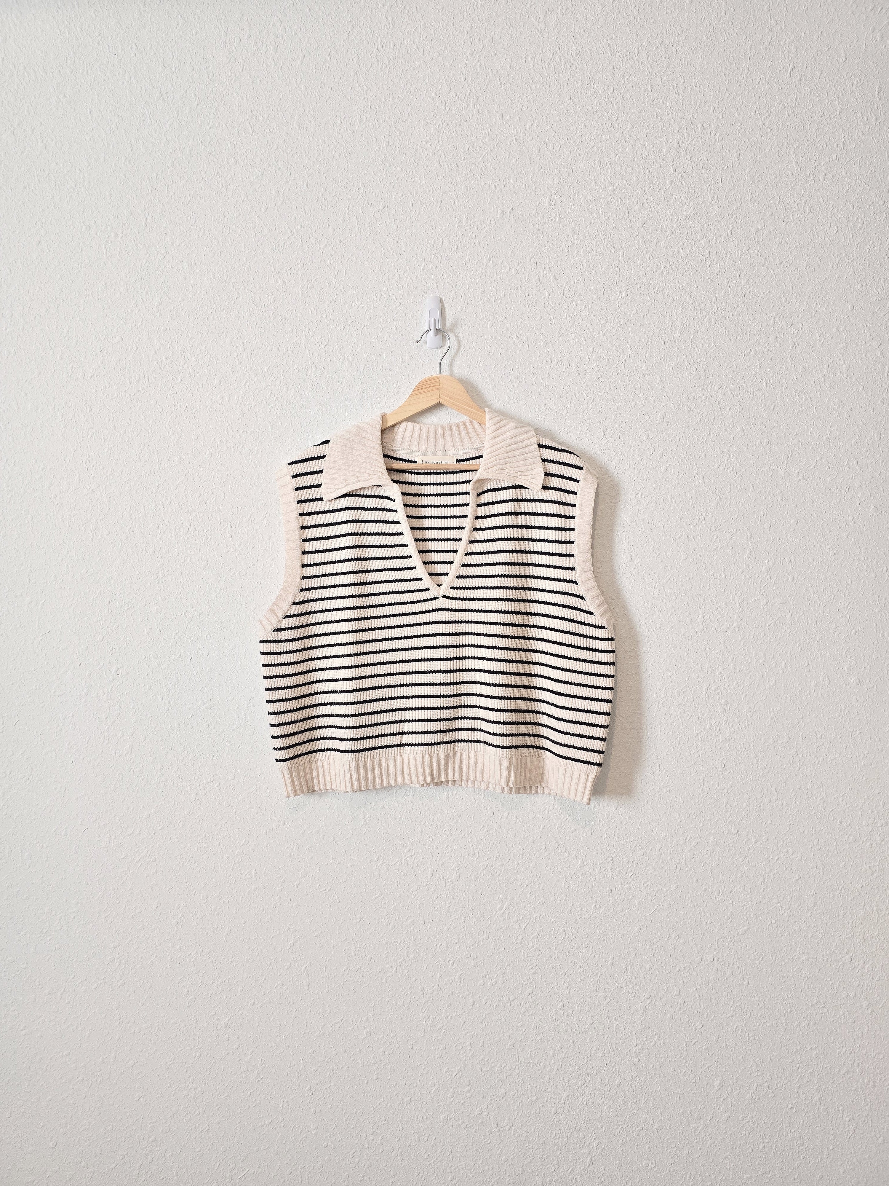 By Together Striped Knit Vest (M)