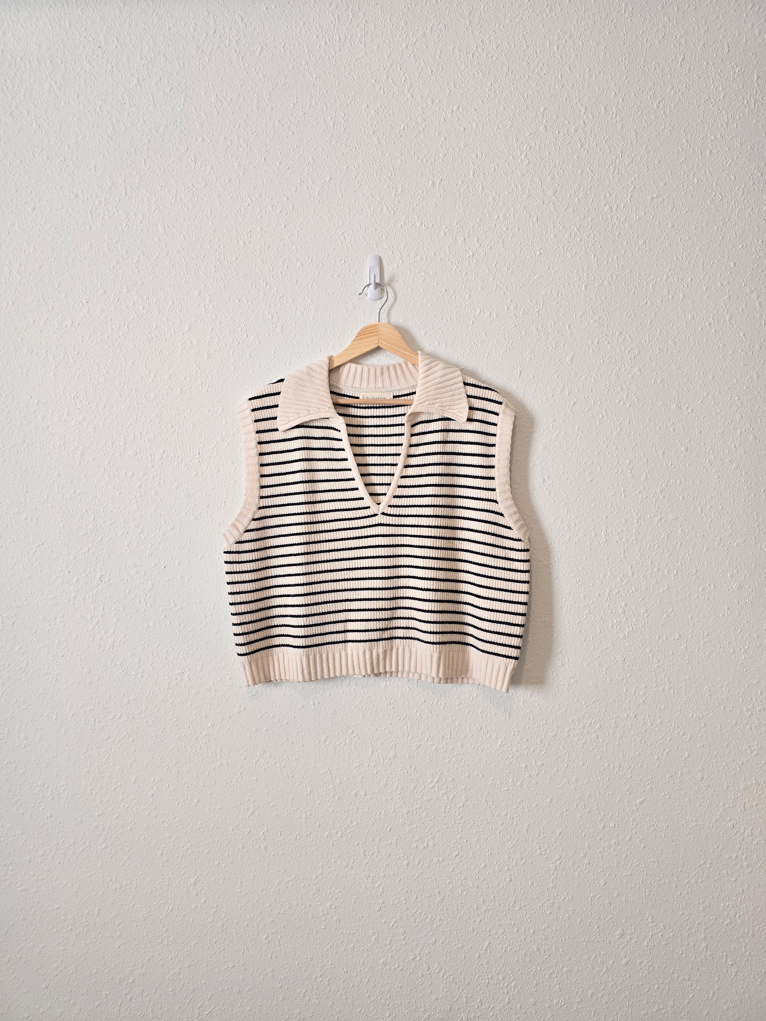 By Together Striped Knit Vest (M)