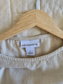 Neutral Linen Blend Relaxed Top (L)