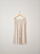 Umgee Wide Leg Linen Pants (L)