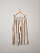 Umgee Wide Leg Linen Pants (L)