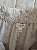 Umgee Wide Leg Linen Pants (L)