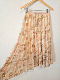 Aerie Floral Midi Skirt (S)