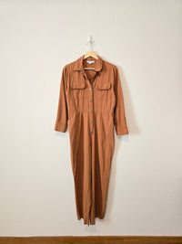 Burnt Orange Straight Coveralls (S)