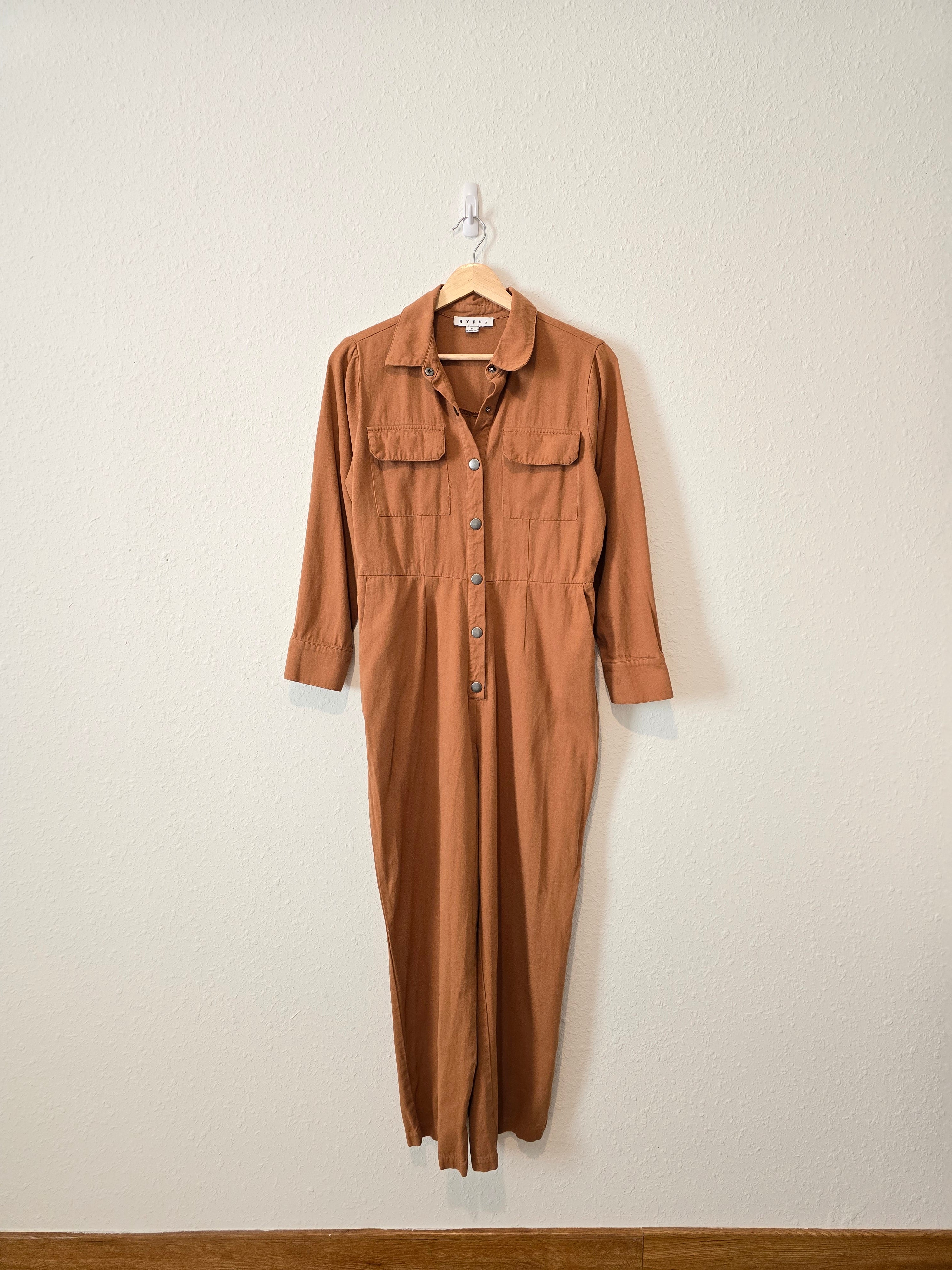 Burnt Orange Straight Coveralls (S)