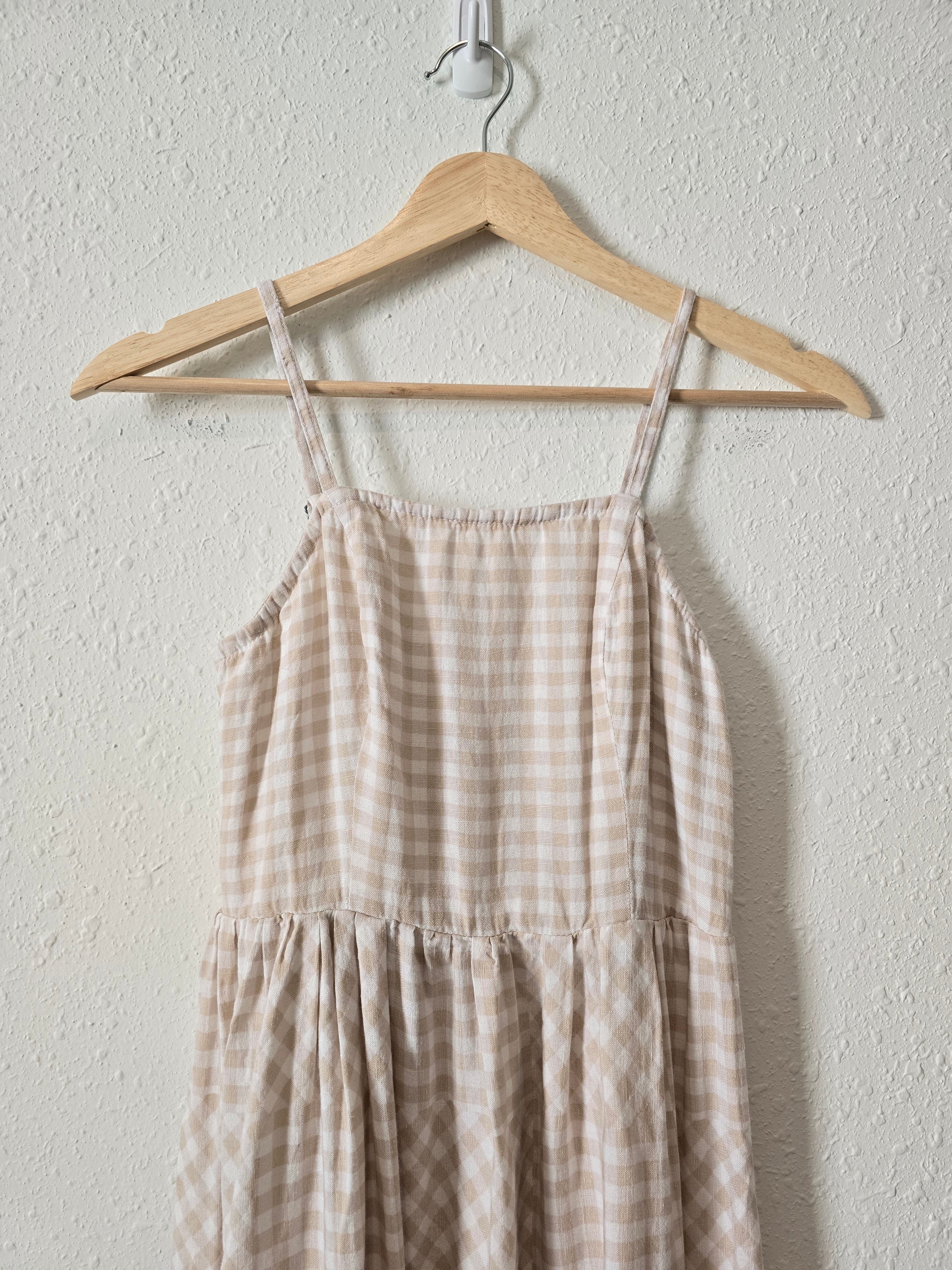 Gingham Checkered Midi Dress (S)