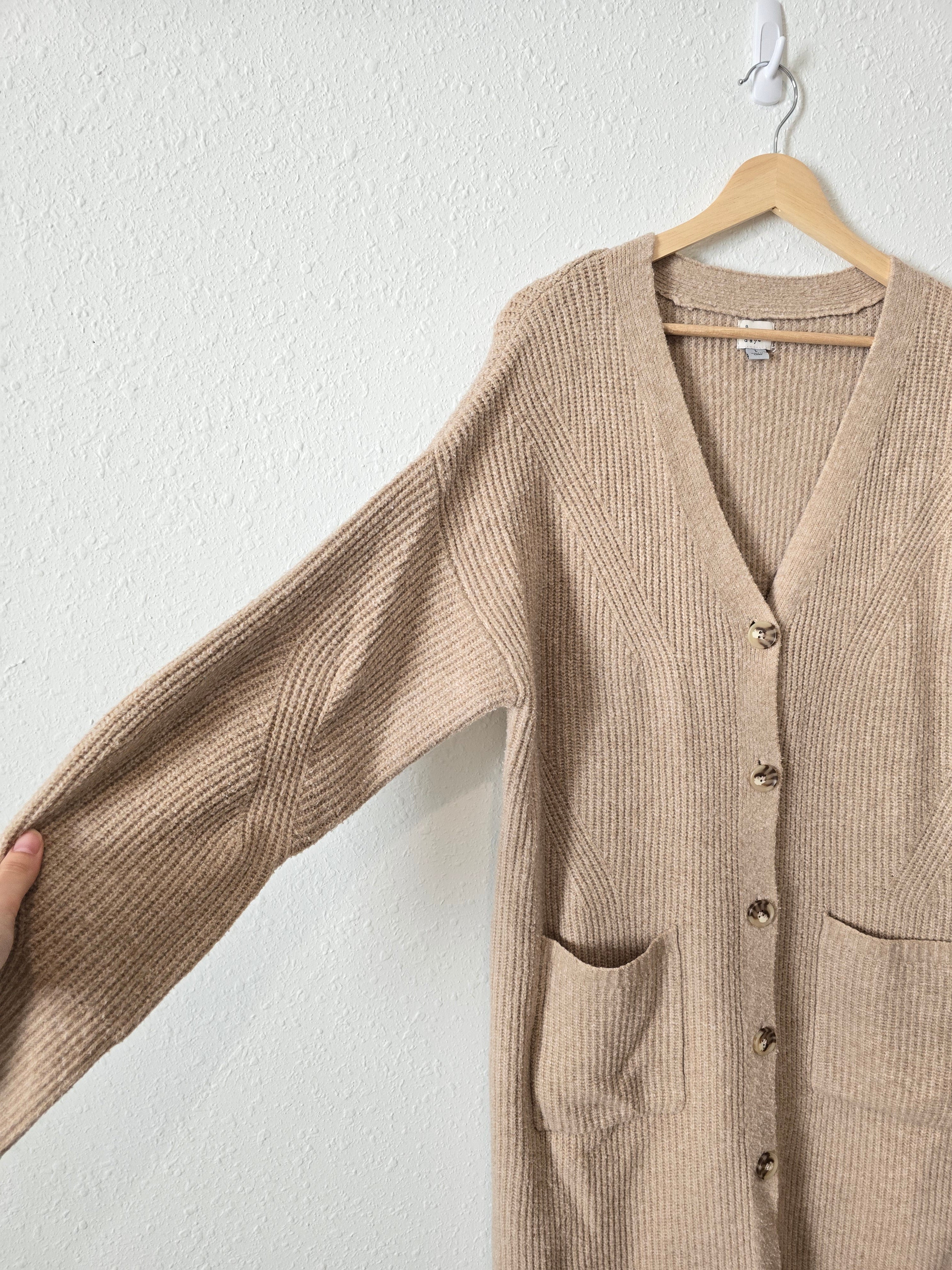 Chunky Knit Duster Cardigan (L)