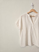 Grade & Gather Oversized V Neck Top (S)