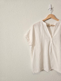 Grade & Gather Oversized V Neck Top (S)