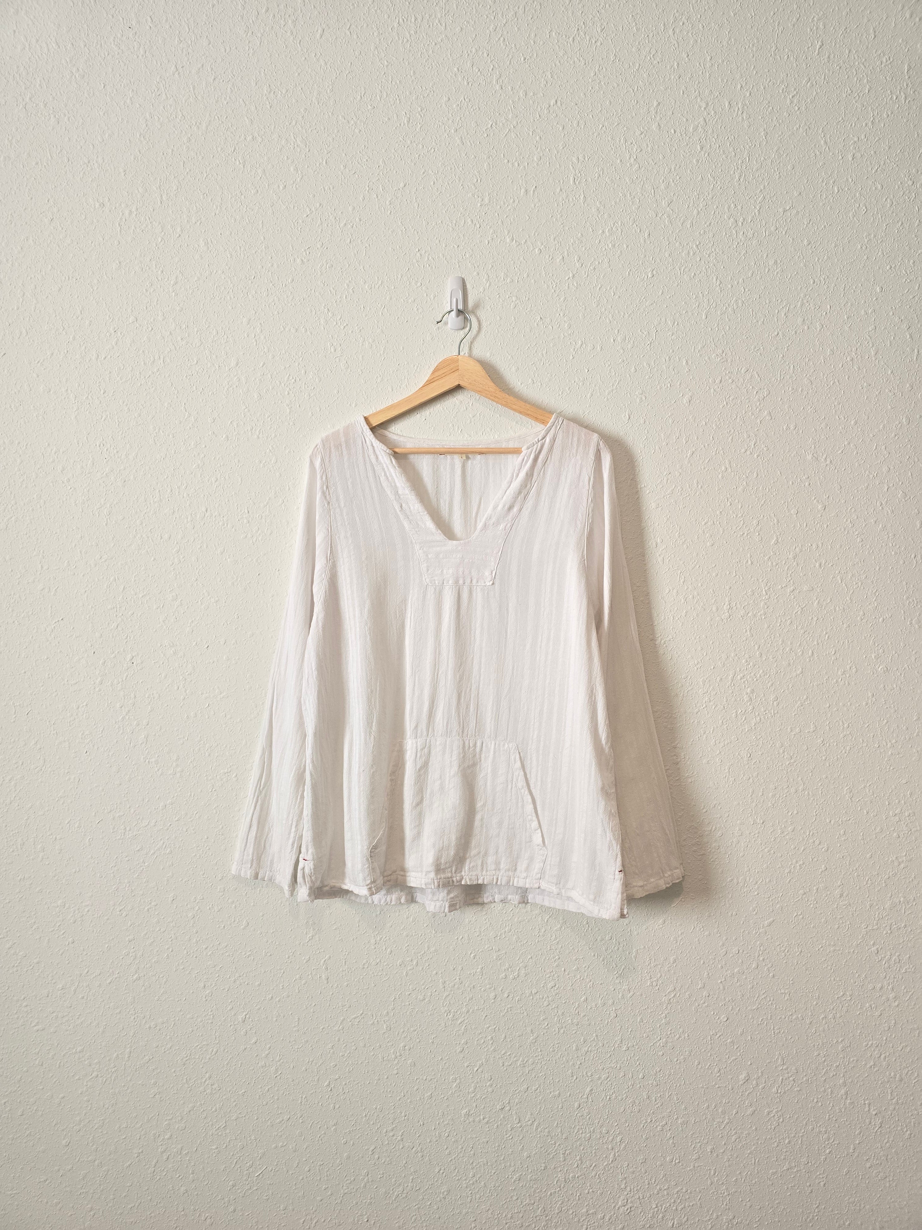 Xirena White Pocket Tee (L)