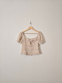 Promesa Floral Smocked Top (M)