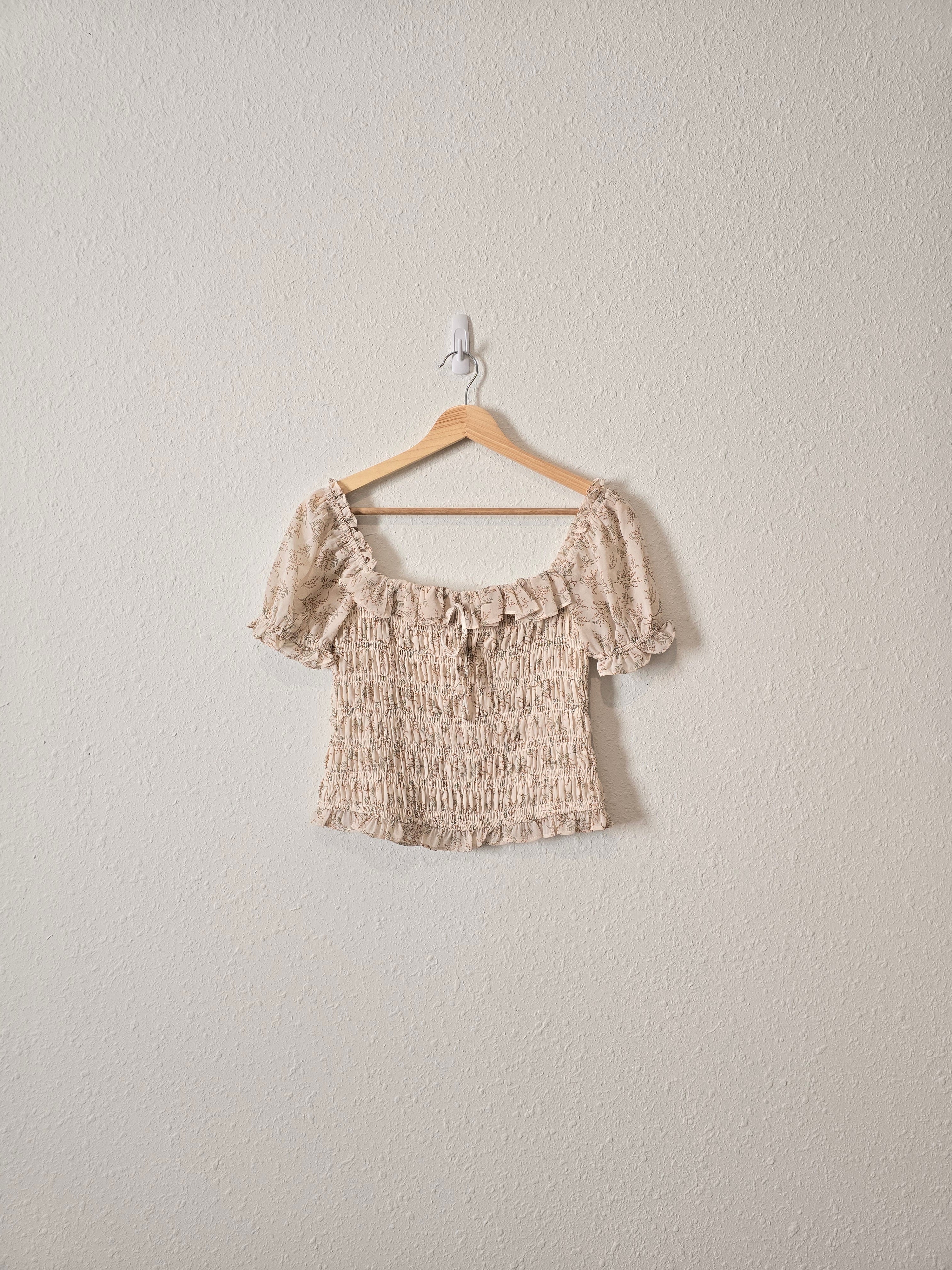 Promesa Floral Smocked Top (M)