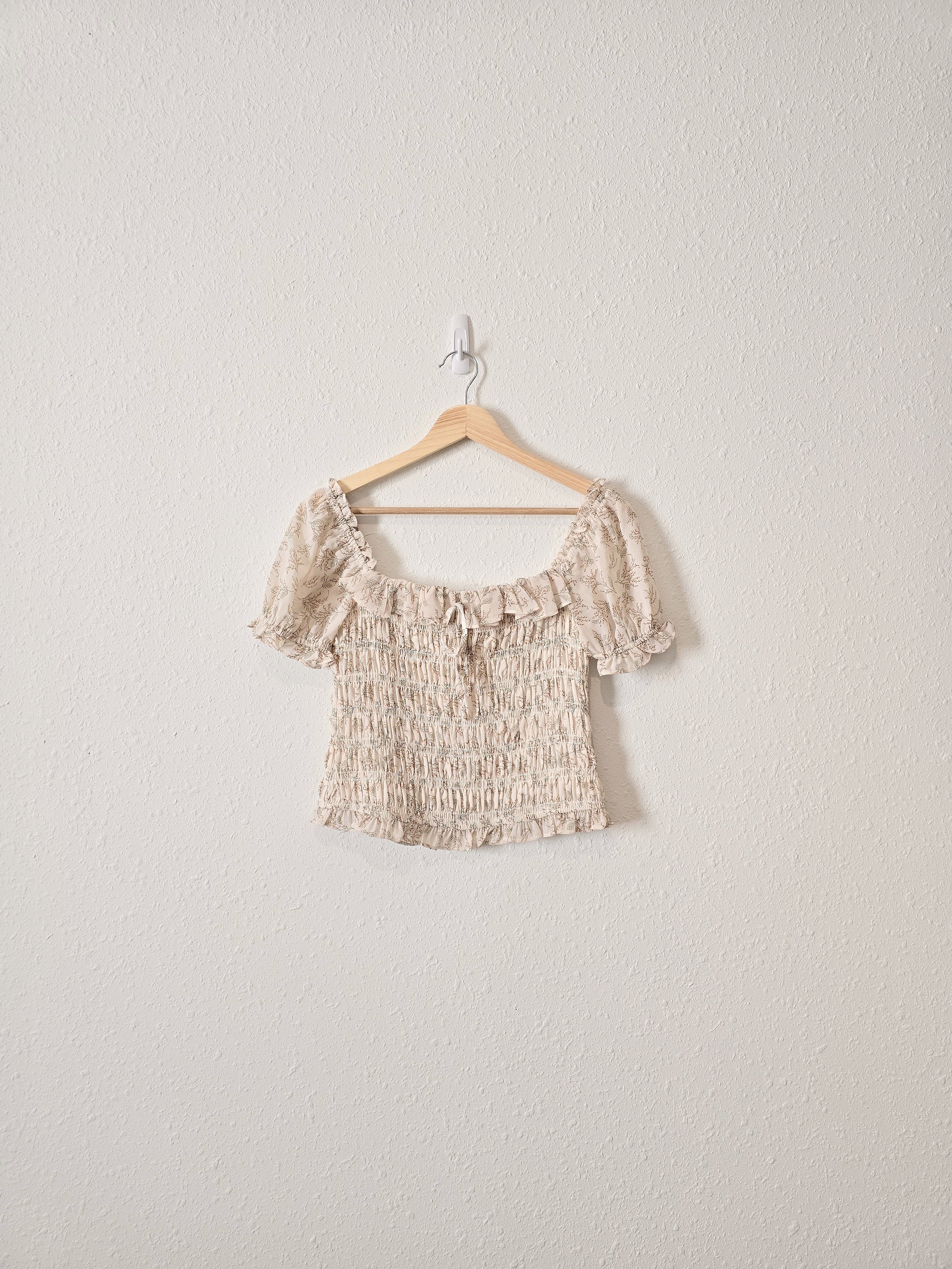 Promesa Floral Smocked Top (M)