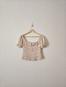 Promesa Floral Smocked Top (M)