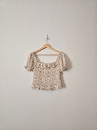 Promesa Floral Smocked Top (M)