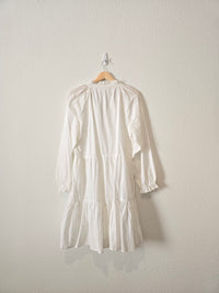 Roller Rabbit White Tiered Dress (L)