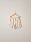 NEW Aerie Cream Waffle Shorts (S)