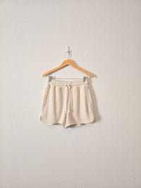 NEW Aerie Cream Waffle Shorts (S)