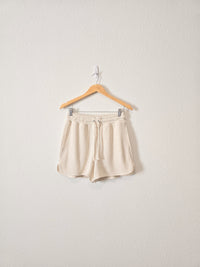 NEW Aerie Cream Waffle Shorts (S)