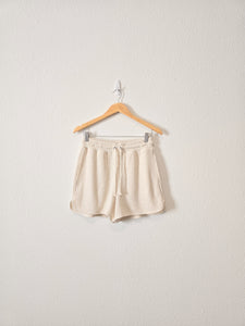 NEW Aerie Cream Waffle Shorts (S)