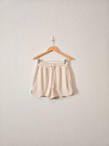 NEW Aerie Cream Waffle Shorts (S)