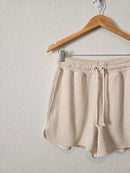 NEW Aerie Cream Waffle Shorts (S)