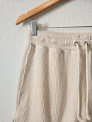 NEW Aerie Cream Waffle Shorts (S)