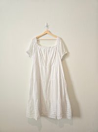 White Eyelet Square Neck Midi Dress (22)