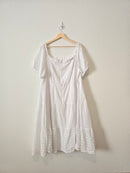 White Eyelet Square Neck Midi Dress (22)