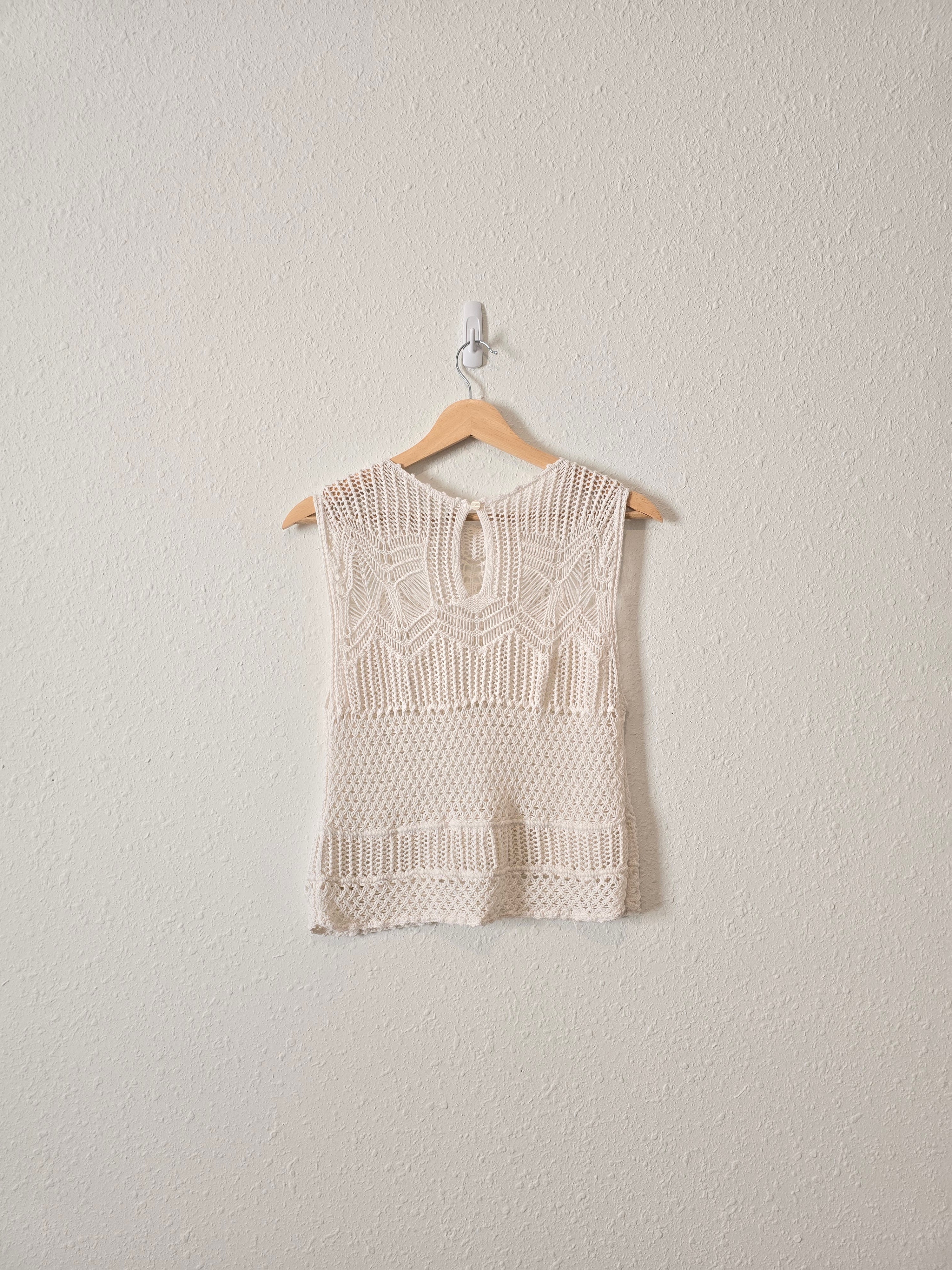 Abercrombie Macrame Crochet Tank (M)