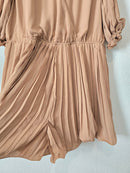 NEW Brown Pleated Romper (3X)