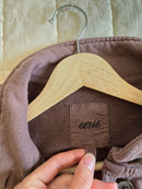 Aerie Chocolate Henley Sweatshirt (M)