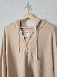 Aerie Oversized Henley Sweatshirt (M)