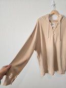 Aerie Oversized Henley Sweatshirt (M)