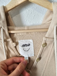 Aerie Oversized Henley Sweatshirt (M)