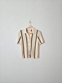 Anine Bing Knit Button Up (S)