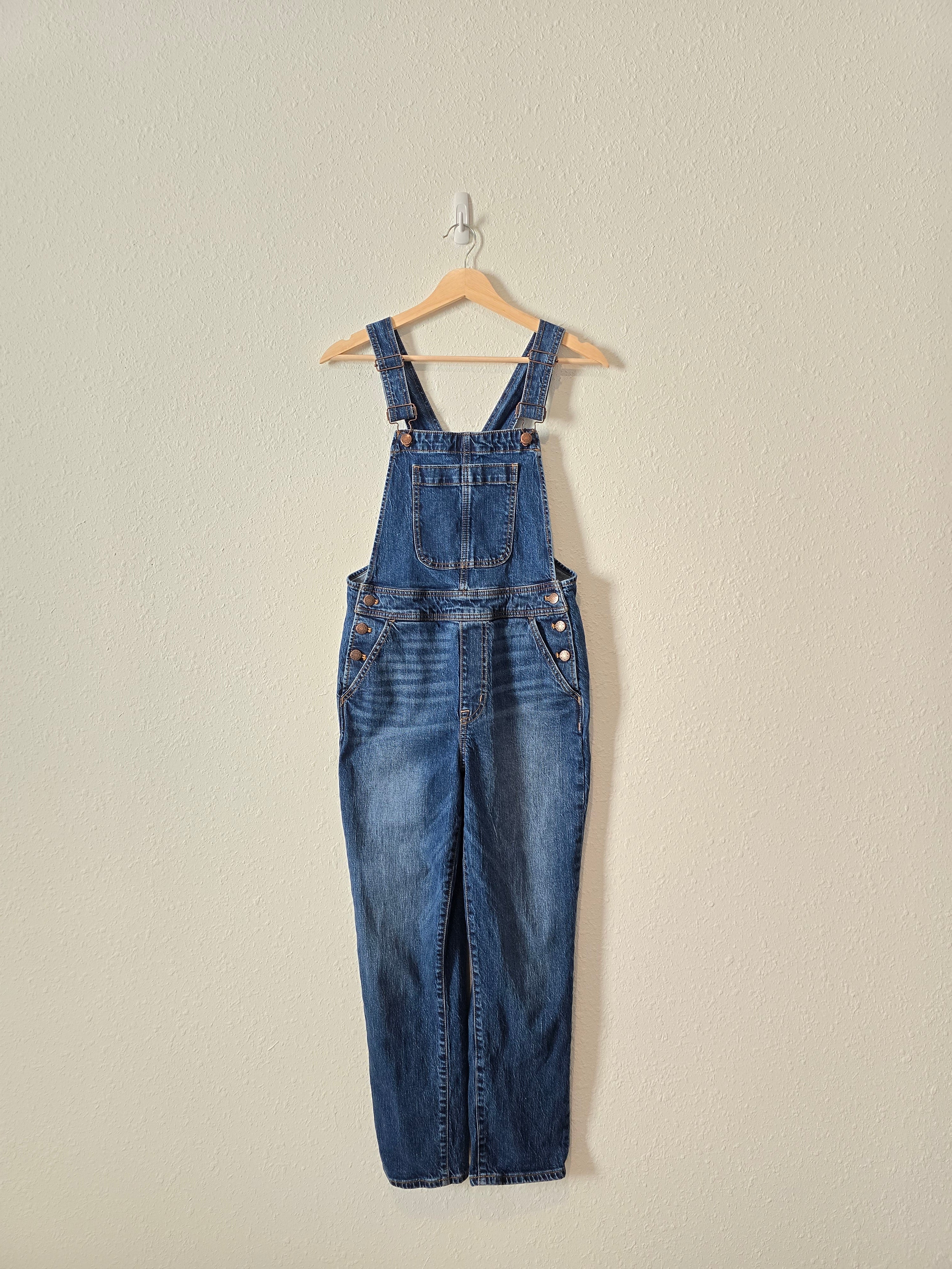 J.Crew Straight Denim Overalls (XS)