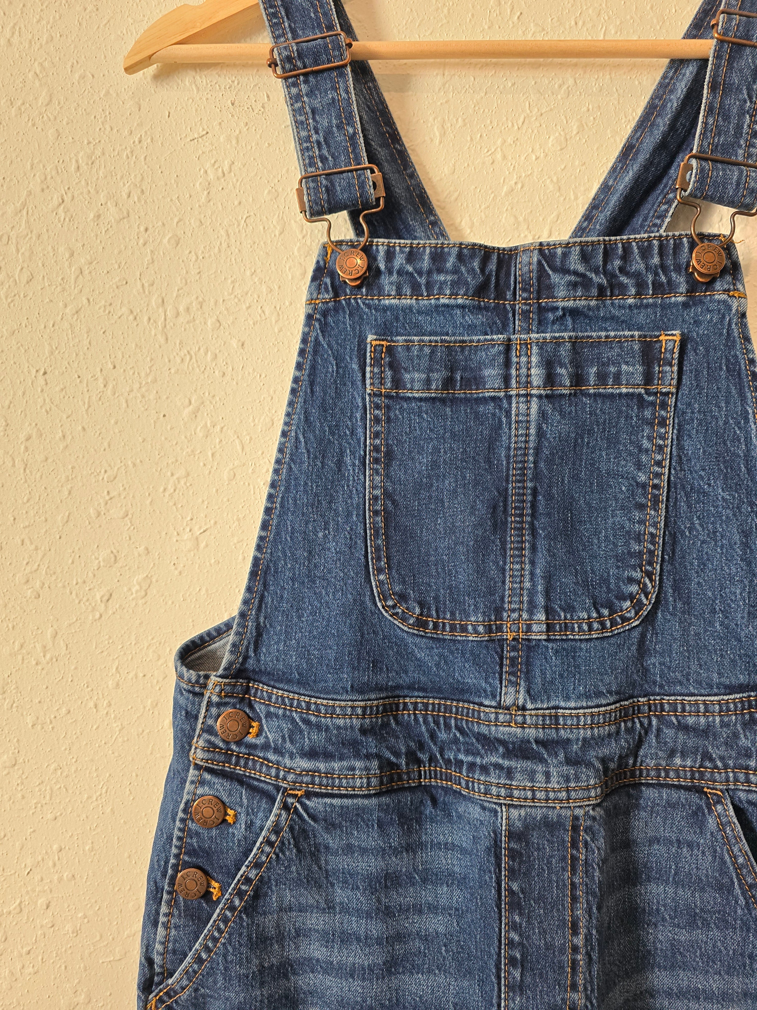 J.Crew Straight Denim Overalls (XS)